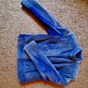 Valerie Steven's Blue Suede Jacket